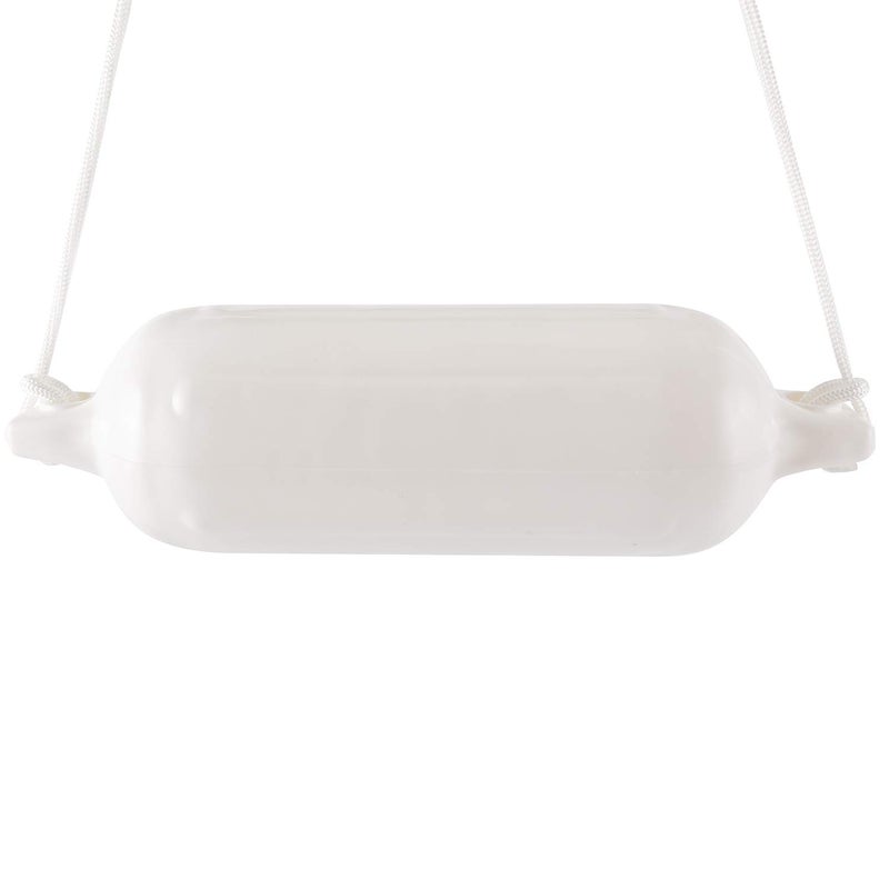 NovelBee 4 Pack of 4.5" x16 Ribbed Twin Eyes Boat Fender with Lines,Pump and Needle for Boat or Dock (White) - Image 3
